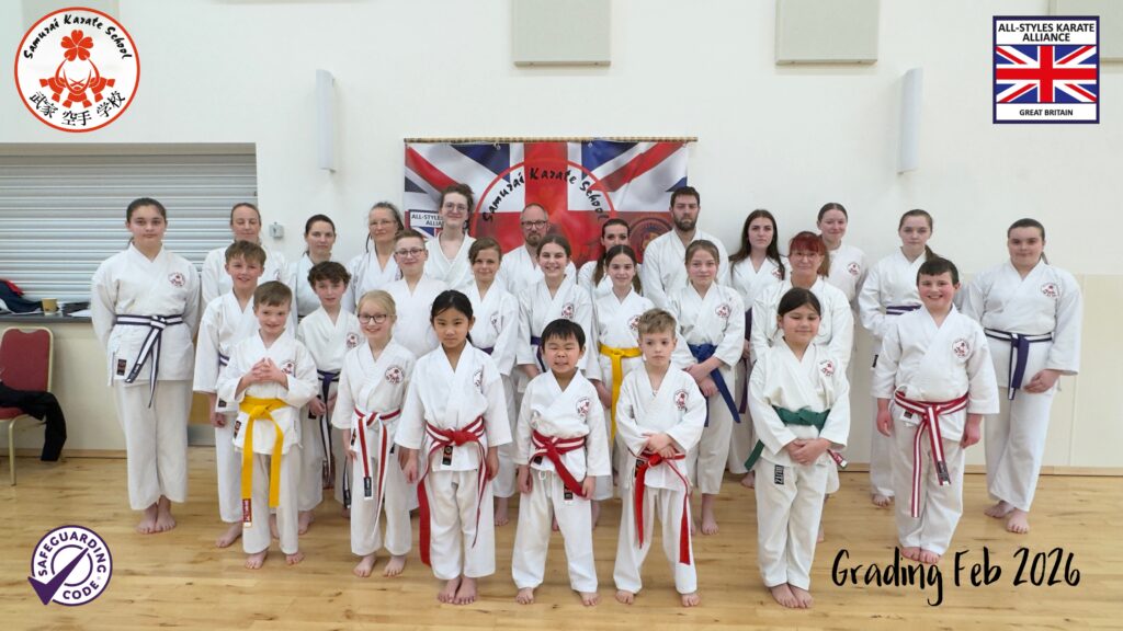 Samurai Karate School wisbech grading Feb 2026