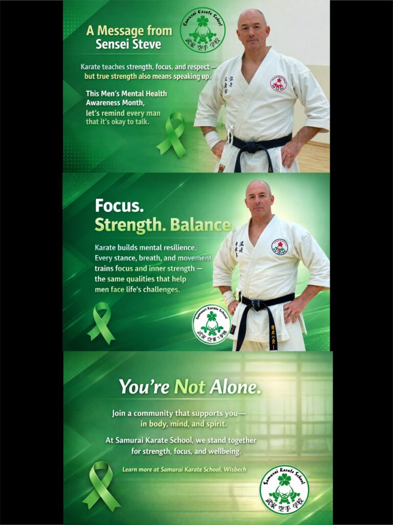 karate supports men's mental house