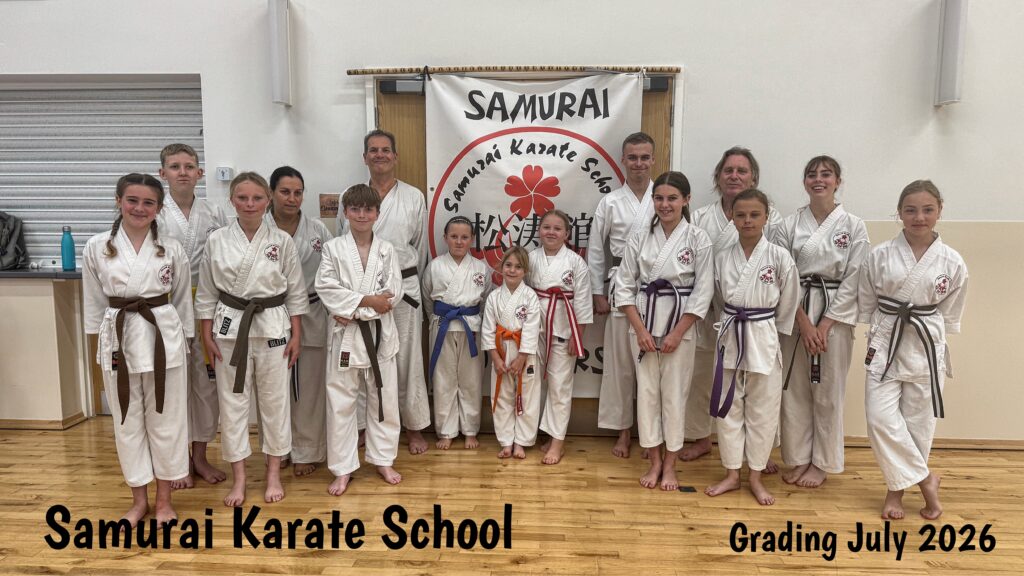 samurai karate school Wisbech grading July 2026